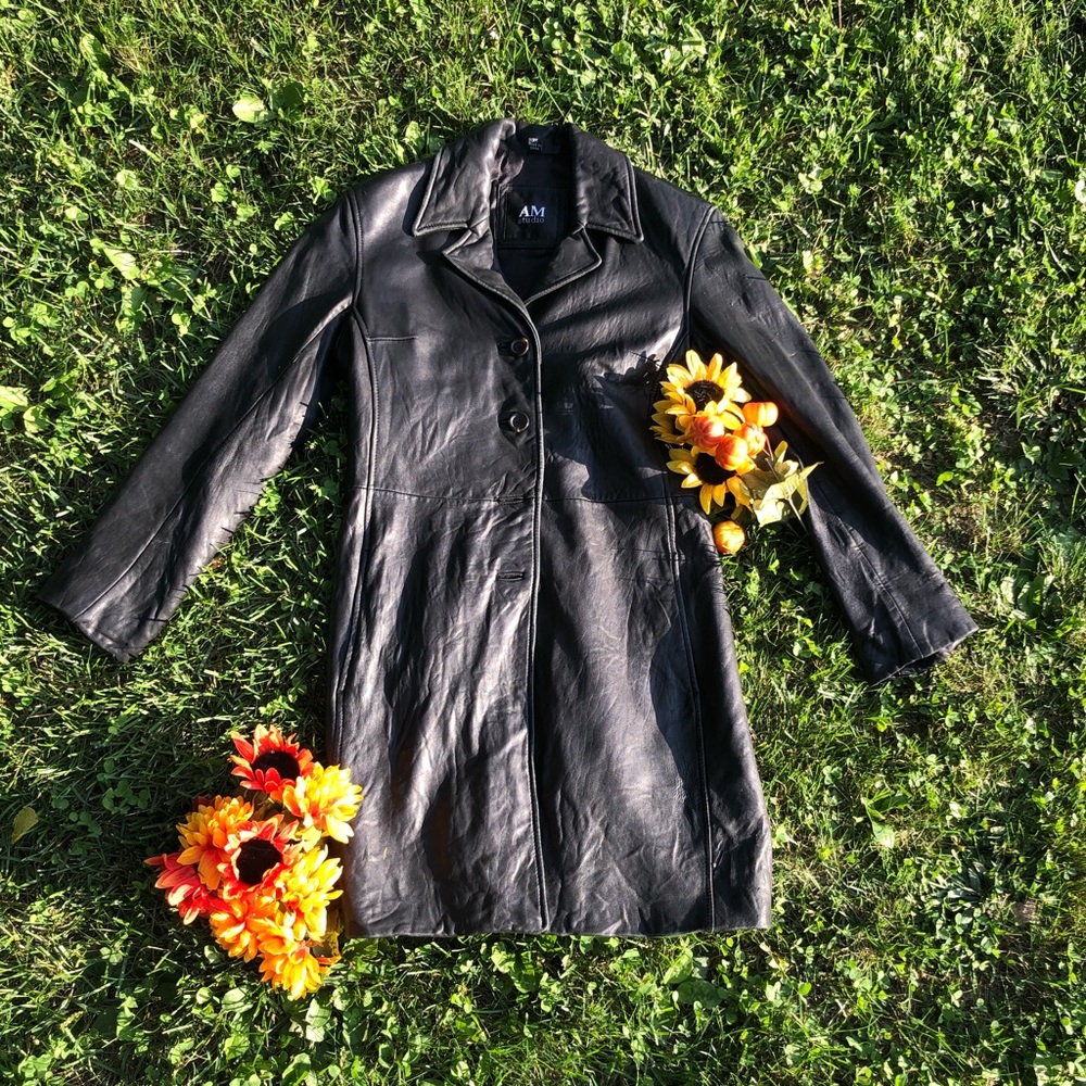 Black Leather Coat